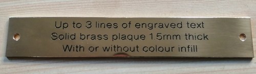 Brass polished engraved plaque - engraved,