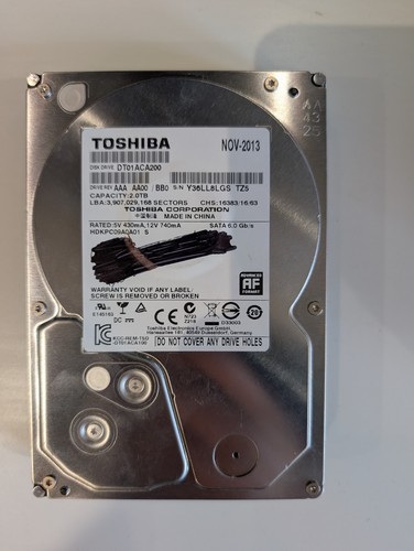 Toshiba dt01aca200 2tb - toshiba, 3.5"