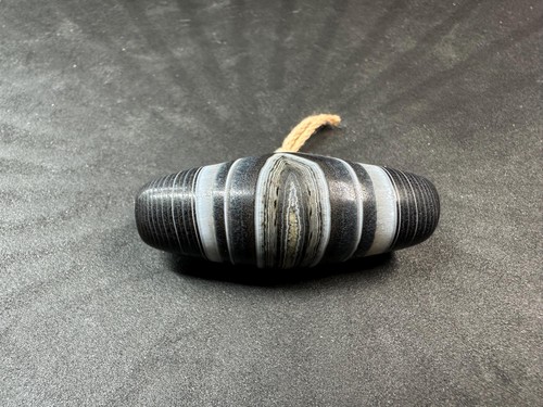 Natural banded agate barrel - natural,