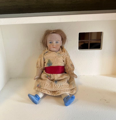Antique german all bisque doll - german,