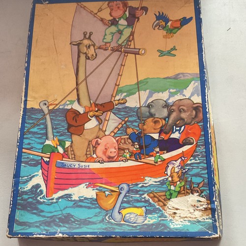 Vintage wooden animal puzzle - wooden,