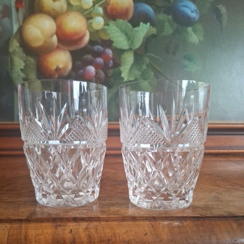 Large vintage tumblers crystal - large,