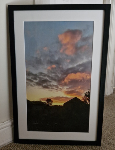 Framed colour portrait - framed,