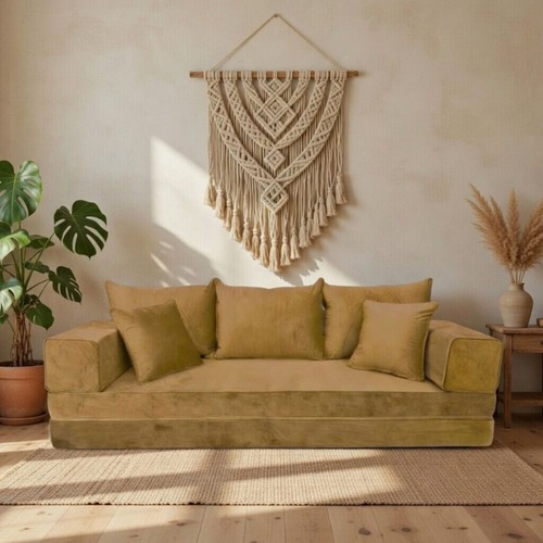 Handmade velvet floor sofa set - handmade,
