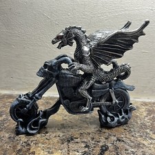 Resin Black Dragon Ghost Skull