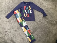 Boys Festive Christmas Pjs multicolour Skinny Fit pjs8-9 yrs good condition