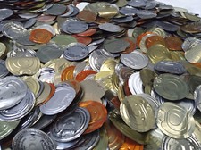 Tin Can Lids - 9kg Mixed (Over 1500) - Art Craft Collage Up-Cycle Craftwork