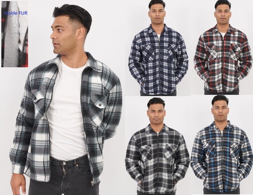 Mens fur quilted fleece - fur,