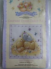 NEW, LARGER, ANCHOR, FOREVER FRIENDS COUNTED CROSS STITCH KIT 'PUPPY LOVE'.