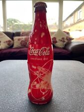 Coca Cola Coke limited edition glass bottle empty Christmas 2002 excellent
