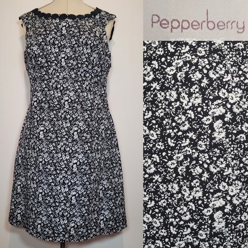 Pepperberry dress black - pepperberry, white