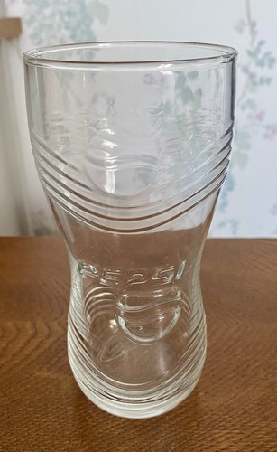 Pepsi clear glass embossed - pepsi,