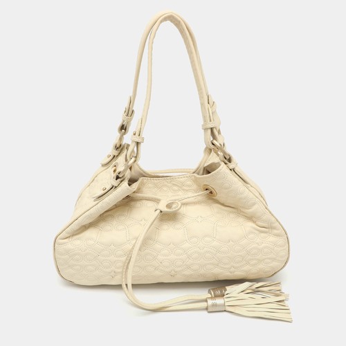 Lancel cream leather - lancel,