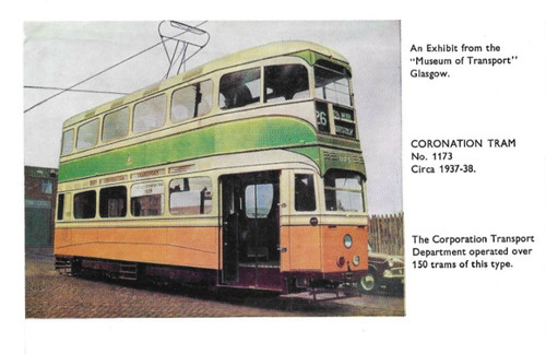 Glasgow city tramcar - of, :