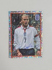 Merlins Stickers England 2004 David Beckham  #19 Signature Card