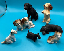 Job lot Bundle of 7 Ceramic/ plastic miscellaneous Dogs Figurines Ornaments
