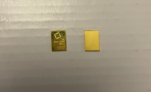 Pure gold bar - pure, gram