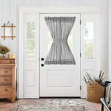  Linen French Door Curtain