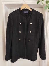 M&S Collection Black Tweed