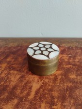 Mother Of Pearl Inlaid Brass