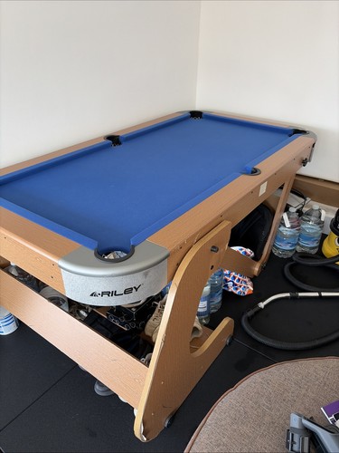 Pool table with - pool, balls,