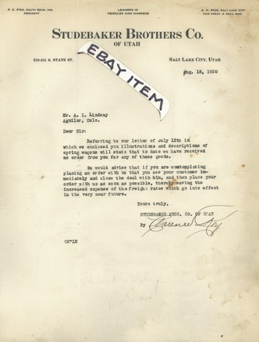 1920 letterhead clarence - 1920,