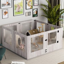 XXL Dog Playpen Clear Pet