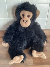 Beautiful Keel Chimpanzee Monkey Soft Toy Black Realistic Chimp Jungle Animal