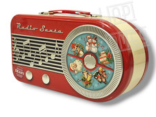 Christmas Radio Santa Jingle Bells Musical Dial 200g Shortbread Biscuits Tin Box