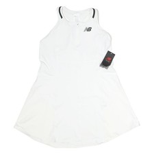 NEW BALANCE Womens White Sports Dress Polyester Sleeveless Racerback XL