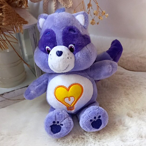 Care bears raccoon plush soft - care,