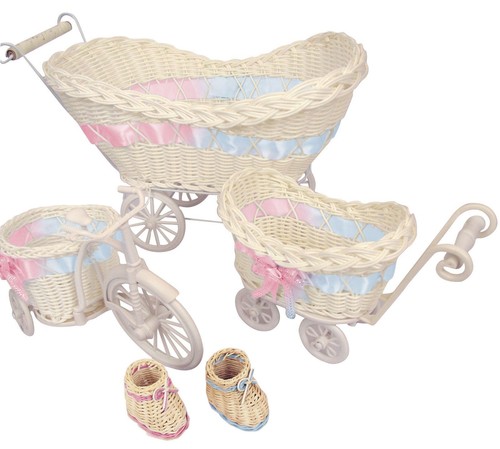 Mini pram baby - pram, baskets
