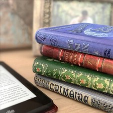 Universal eReader & Kindle Paperwhite Case with Range of Classic Book Covers