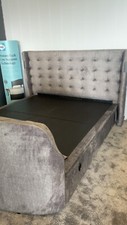 The Sonic End Lift Ottoman Smart TV Bed Frame in Super King size - BNIB