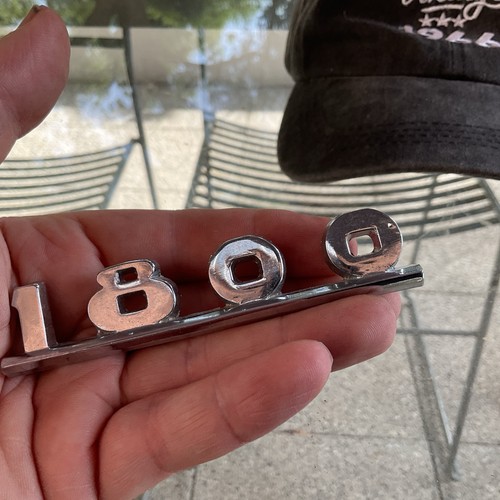 Chrome 1800 badge - chrome, ajw