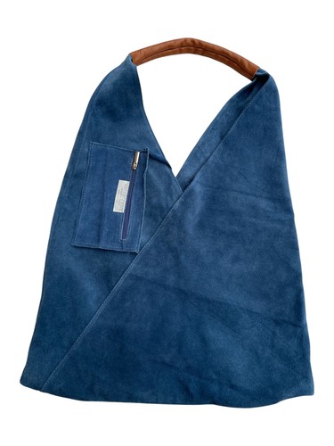 Womens blue real - real, suede