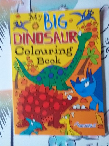 Big dinosaur colouring book - my,
