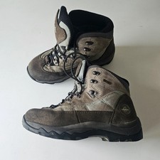 Lafuma hiking boots walking 5 brown grey khaki real leather waterproof