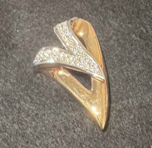 Swarovski swan signed gold - swan,