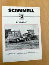 SCAMMELL LORRY / TRUCK BROCHURE - CRUSADER 6X4 TRACTOR UNIT - 1972