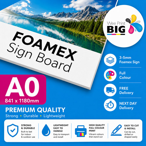Size foamex - (841x1180mm),