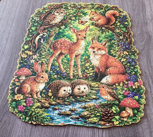 Wild animals scene colour