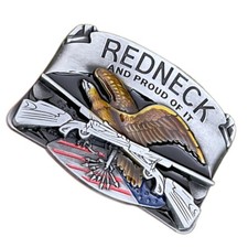 Metal Relief Guns&Eagle Pattern Belt Buckle Rock Style Belt Buckle for Adult