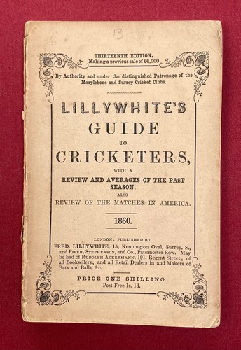 Lillywhite cricketers - lillywhite’s, cricketers’