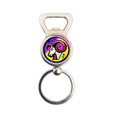 Capricorn Pop Art Star Sign Bottle Opener Keyring – Zodiac Astrology Gift
