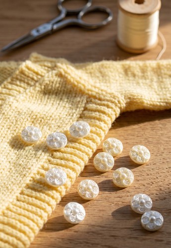 12mm buttons white ivory - buttons,