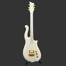 Miniature Guitar - Prince White Cloud - Model Guitar Inc Stand