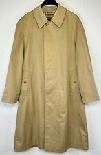 Vintage Burberry’s Men's Beige Nova Check Mac Trench Coat Size 54 Reg L-XL
