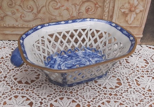 Pearlware chestnut basket - pearlware,