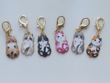 Set 6 Stitch Markers  CATS
